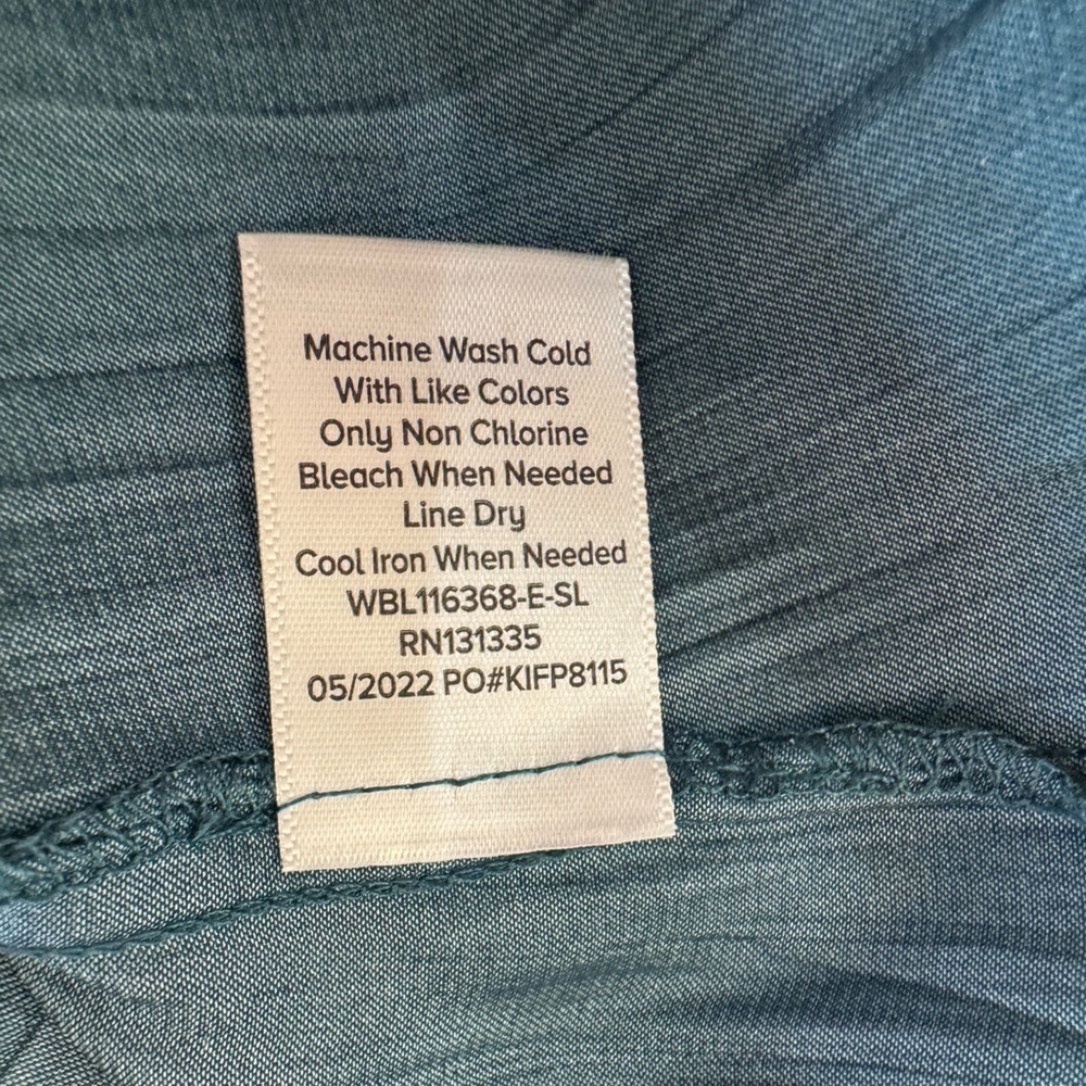 Evereve Teal Amari Off Shoulder Pleated Blouse women’s shirt Size Medium - Picture 6 of 11